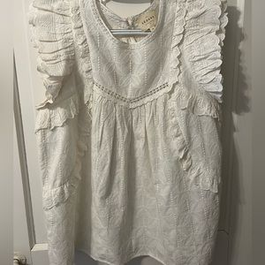 Sezane Clarysse Ruffle Blouse